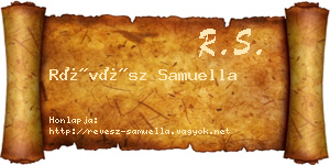 Révész Samuella névjegykártya